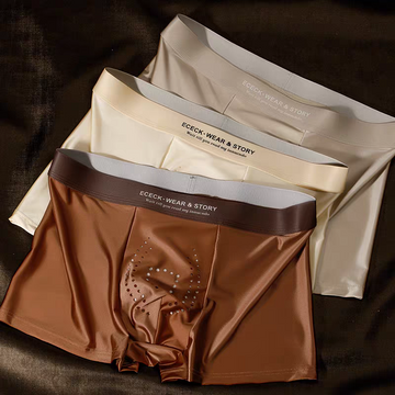 Men’s Premium Breathable Silk-Touch Boxer Briefs – Pack of 3