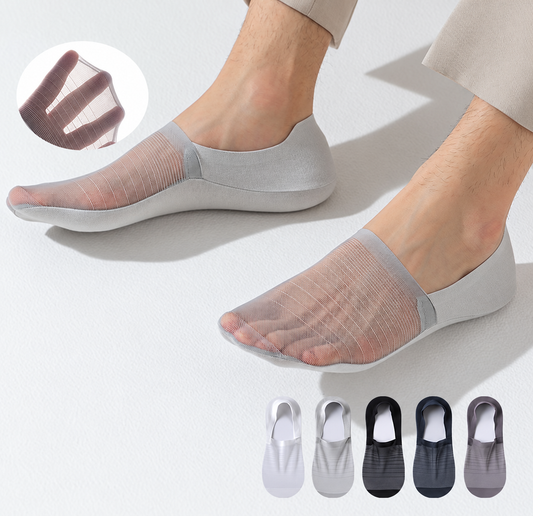 SheerStep Invisible Mesh Comfort Socks - Pack of 5
