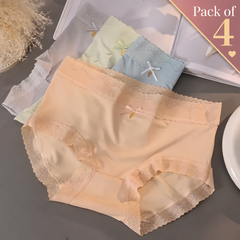 LaceBloom Soft Stretch Panties – Pack of 4